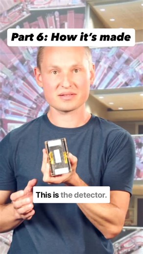 Symmetry Magazine on Instagram: "The barrel of the new CMS timing detector will consist of thousands of crystal sensors embellished around a cylindrical support structure that is the size of a small research submarine. When a passing particle hits a crystal, it generates a flash of light. This flash is immediately picked up by an attached photomultiplier, which converts the light into an electronic signal, which is then sent to a circuit board and time stamped. According to University of Virgini