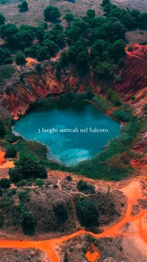 Salento Official Page | Puglia | vacanze nel Salento on Instagram: "✨3 luoghi surreali nel cuore del Salento: dove la natura sfida l’immaginazione e ogni angolo sembra uscito da un sogno Qual è il tuo luogo preferito del Salento? Ti aspetto nei commenti 📍Cava di Bauxite Otranto 📸 @giuliamigli_ 📍Fiume Chidro 📍Faraglioni Sant’Andrea #salento #puglia #apulianstyle #apulia #summer"