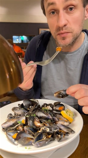 Irish chowder and mussels in Connemara