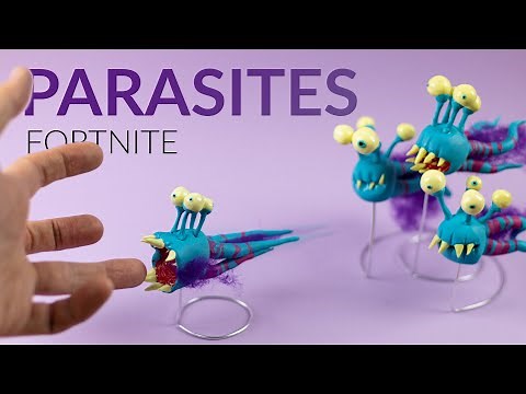 Building the ALIEN PARASITES from Fortnite Season 7 with CLAY