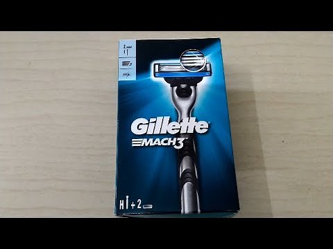 Gillette Mach 3 Manual Razor and Cartidge unboxing
