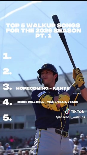Best baseball walkup songs for the upcoming season #baseball #walkupsong #viral #CapCut #sports