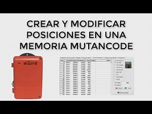 Crear y modificar posiciones memorias Clemsa Mutancode con PC-COPY