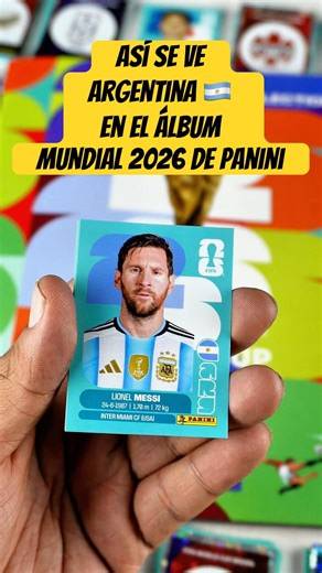 This is how the Argentina national team 🇦🇷 looks with Lionel Messi in the Panini World Cup 2026 a...