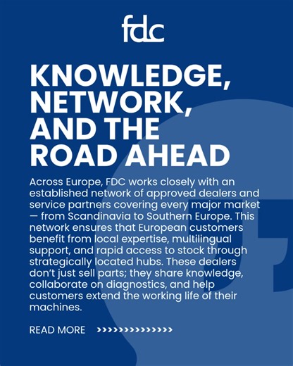 FDC was established in 1995 with a simple but ambitious vision: to become the world’s go-to brand for aftermarket final drives in the construction industry. Over three decades later, that vision has evolved into a global network of more than 30 FDC Dealers, each providing local expertise and technical support. Wherever customers are, they can rely on FDC to deliver the right part, at the right time, and with confidence. Every final drive supplied by FDC is engineered to match OEM performance, gu