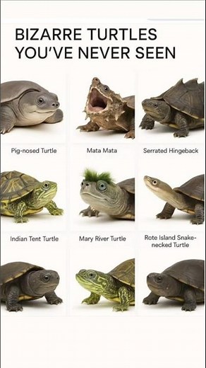 Different types of turtles