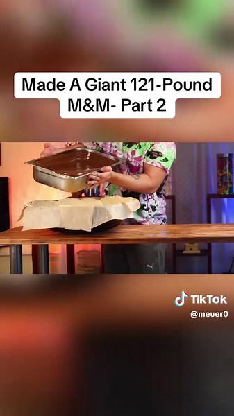 Made A Giant 121-Pound M&M- Part 2 #made #giant #bigfood #cooking