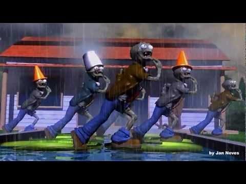 [3D] PvZ ZOMBIES Bailando Gangnam Style PSY