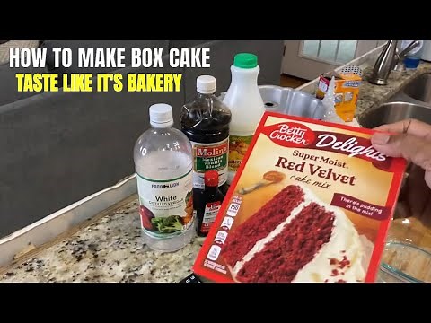 Delicious Betty Crocker RED VELVET BOX CAKE HACK~The BEST Christmas Cake EASY RECIPE