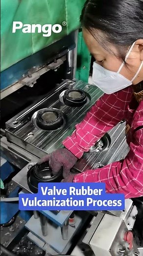 Valve Rubber Vulcanization Process #valve #factory #manufacturing