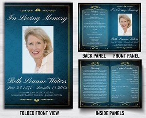 Funeral Program - 1017 - DisciplePress - Memorial & Funeral Printing