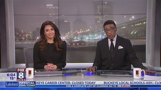 Slick road conditions across NE Ohio