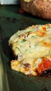 A vegetarian lasagna, but nestled into roasted portobello mushroom caps makes a delicious dinner. Follow the link in the comments to view the recipe—then click the heart icon on the recipe page to save it. 🩷 | EatingWell