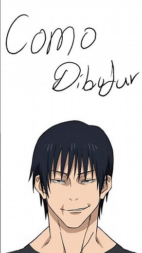 Cómo Dibujar a Toji Fushiguro de Jujutsu Kaisen #art #illustracion #sketch #illustartion #anime