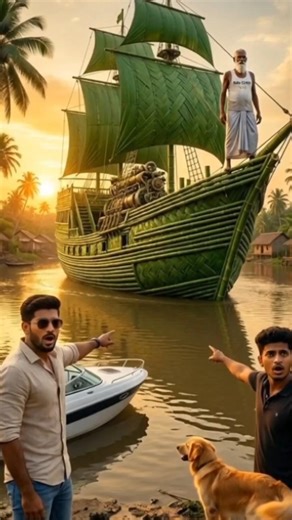 Baba Builds a Giant Bamboo Boat! 😳 | Handmade Village Bamboo Ship