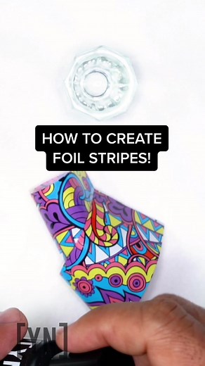 Relate stripes with your foils! #youngnails #nails #satisfying #satisfyingvideos #fyp #foryoupage #acrylicnails #nailart