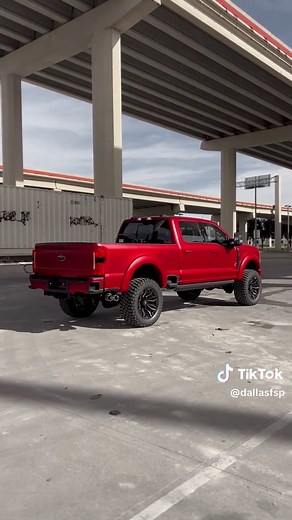 Black Widow Ford F-250 in Matte Ruby Red: A Detailed Look