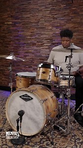 Christopher Patrick Bounds II demoing a beautiful Craviotto Drums Kit that'll be up on our site soon! Stay tuned at memphisdrumshop.com #drums #drumset #craviotto #drumshop | Memphis Drum Shop & myCymbal.com