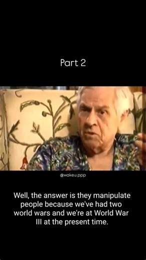 Eustace Mullins - The Worldwide Control System (circa 2005) He is an American writer and researcher who served in the U.S army during WWII. Worked for poet Ezra Pound, who mentored him in his early research and encouraged him to investigate the Federal Reserve. Mullins remains a foundational figure in American populist and alternative research circles, influencing later generations of writers who question banking, pharmaceutical, and political institutions. He’s viewed by critics as a conspiracy