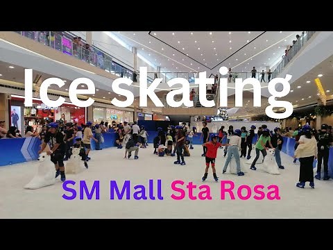 Ice Skating in SM Mall Sta Rosa