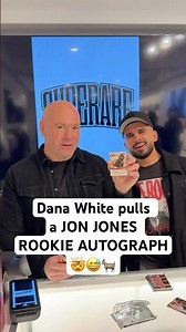 Dana White reacts to pulling a Jon Jones signed rookie card!! 😆🔥🐐