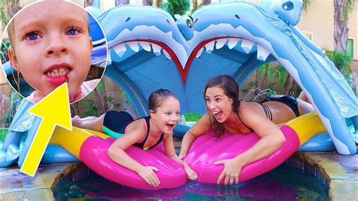 WATERPARK SLIP N SLIDE POOL MISHAP!