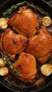 Pollo al Romero y Ajo 🔥 Fitness y DELICIOSO en 5 Pasos
