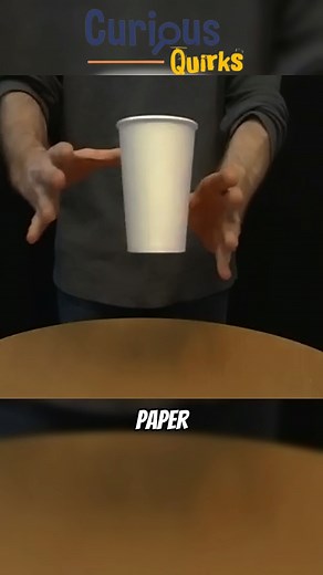 801K views · 6.6K reactions | Levitating Cup 磻Make a paper cup float by hiding your thumb through a secret hole  | Curious Quirks | Facebook