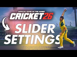 Struggling in CRICKET 26? Try These SLIDER SETTINGS ||