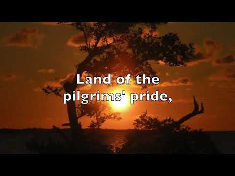 My Country 'Tis of Thee with lyrics, 1 verse