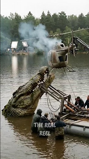 Lake Placid Animatronic Crocodile Jaw Test 🐊 Behind The Scenes Practical Effects Breakdown #shorts