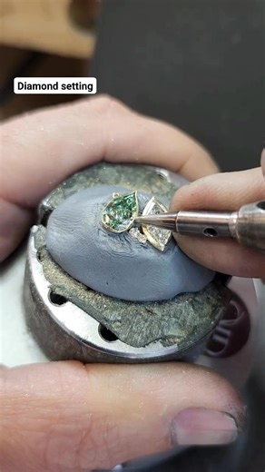 17K views · 96 reactions | Daimond setting in gold pendant . Follow me for gemstones | Hikmat Gems Lapidary | Facebook