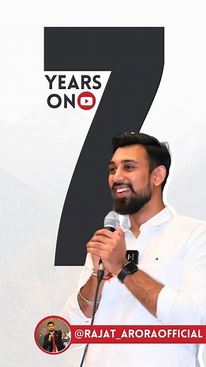 Rajat Arora on Instagram: "10 years of teaching and 7 years on YouTube seems like I’ve just started ❤️ But this is just a beginning, abi to bht kuch krna hai ❤️輸 Thankful and blessed "