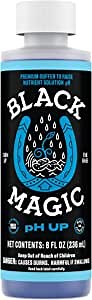 Black Magic pH Up - Premium Buffer to Raise Nutrient Solution pH, Concentrated Base Formula, 8 fl. oz.