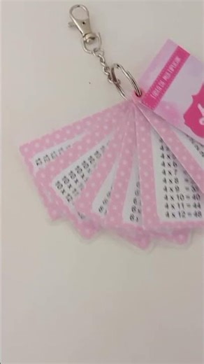 Llavero de tabla de multiplicar personalizado