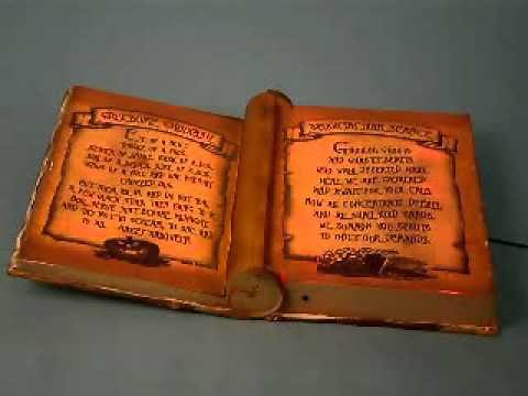 Animated Witch's Spell Book