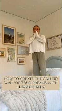 How To Create The Custom Gallery Wall of Your Dreams! ✨ #lumaprints #gallerywall #interiorstyling