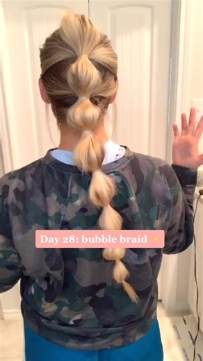 Bubble Braid Tutorial for Straight Hair