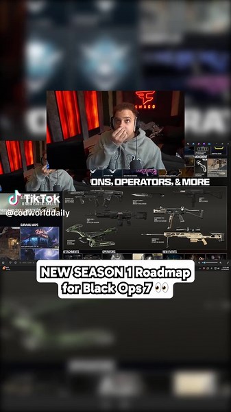 Swagg REACTS to the NEW Season 1 Roadmap in Black Ops 7 👀 #faze #swagg #swaggclips #swaggclippers #blackops7 #bo7