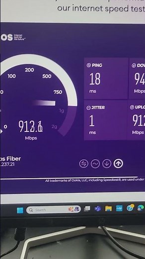 Lumos fiber speed test