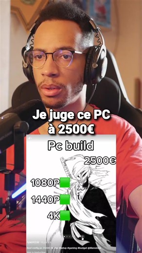 Évaluation d'un PC à 2500€ pour le gaming