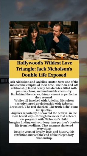 Jack Nicholson’s Double Life Exposed #JackNicholson #viral #usa #trending #ytshorts