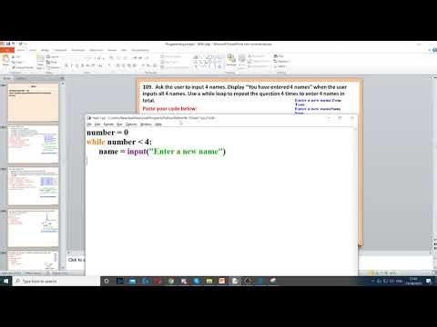 Task 109 - While loop