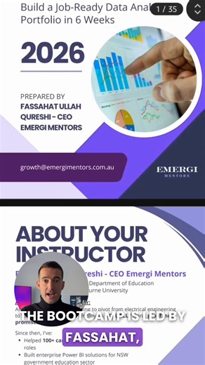 Emergi Mentors | 𝟲-𝗪𝗲𝗲𝗸 𝗗𝗮𝘁𝗮 𝗔𝗻𝗮𝗹𝘆𝘀𝘁 𝗕𝗼𝗼𝘁𝗰𝗮𝗺𝗽 (𝗝𝗮𝗻 𝟮𝟳 𝘀𝘁𝗮𝗿𝘁) 15+ projects • Job-ready portfolio • Microsoft PL-300 prep I’m Fassahat Ullah Qureshi: Senior... | Instagram