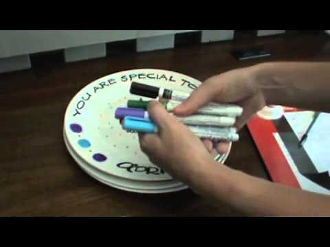 How to make a personalized plate. www.thepinningmama.com