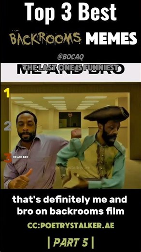 Ranking the best and Funniest Backrooms Memes PART 5