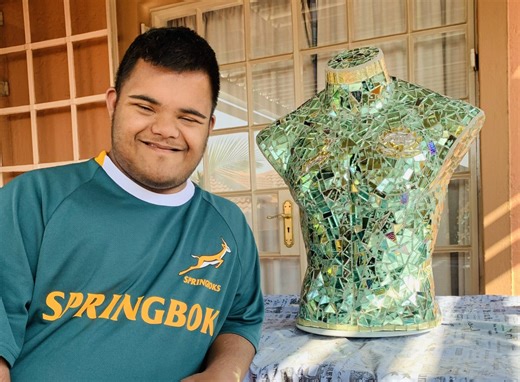 Sustainable Springbok Sculpture Celebrates Victory and Unity