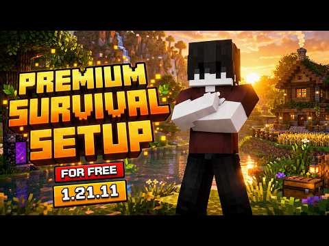 Free Minecraft Server Setup 1.20.4 | Premade Survival Setup with Custom Resource Pack