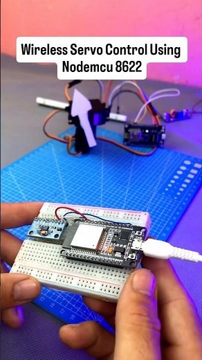 Wireless Servo Control Using Nodemcu 😱 || #shorts #arduino #iot