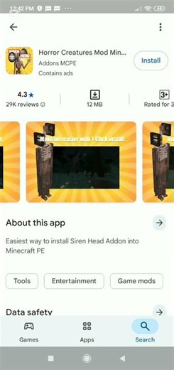 Minecraft horror creatures mod #minecraft #phonk #gaming